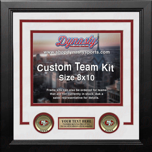 San Francisco 49ers Custom NFL Football 8x10 Picture Frame Kit (Multiple Colors) - for just $36.99! 