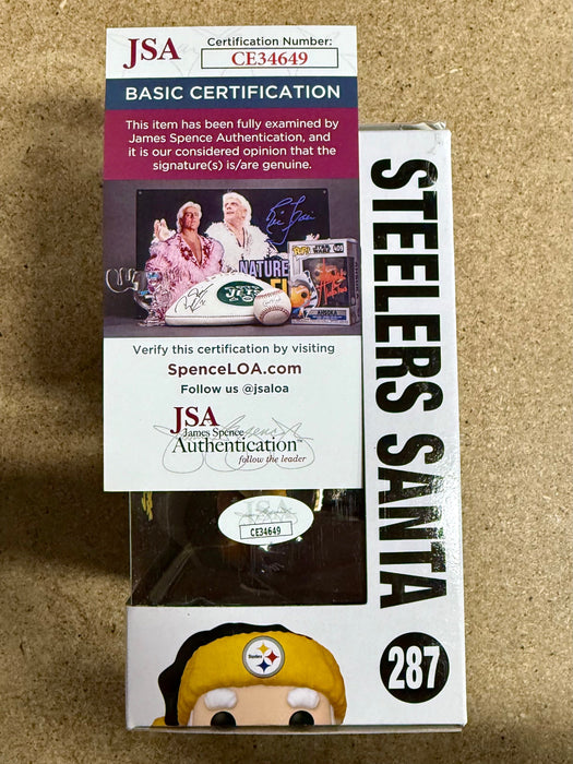 Mason Rudolph Signed NFL Pittsburgh Steelers Santa Funko Pop! #287 With JSA COA - for just $100! 