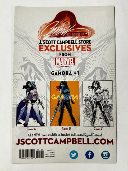 Gamora #1 J Scott Campbell Color Exclusive Variant A (Marvel Comics 2017) - for just $30! 