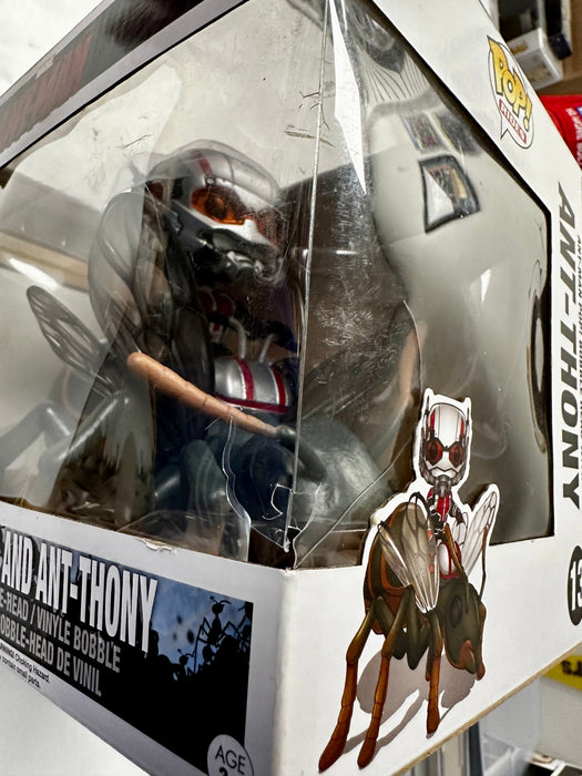 Funko Pop! Marvel Ant-Man With Ant-Thony #13 2015 Vaulted Scott Lang (Box Dmg) - for just $20! 