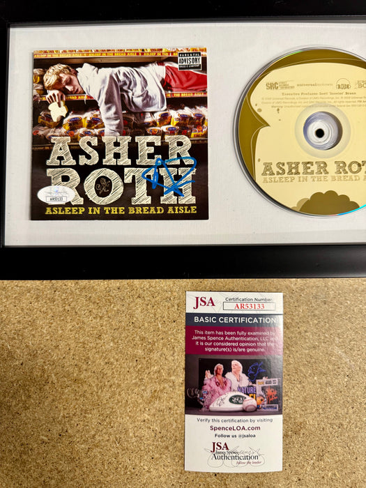 Asher Roth Signed “Asleep In The Bread Aisle” (2009) Framed CD With JSA COA - for just $130! 
