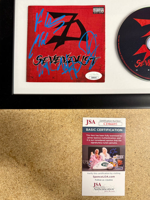 Sevendust (7D) Complete Band Signed “Next” Framed CD With JSA COA - for just $135! 