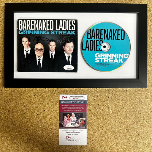 Framed & Complete Signed Barenaked Ladies Grinning Streak CD Cover With JSA COA - for just $110! 