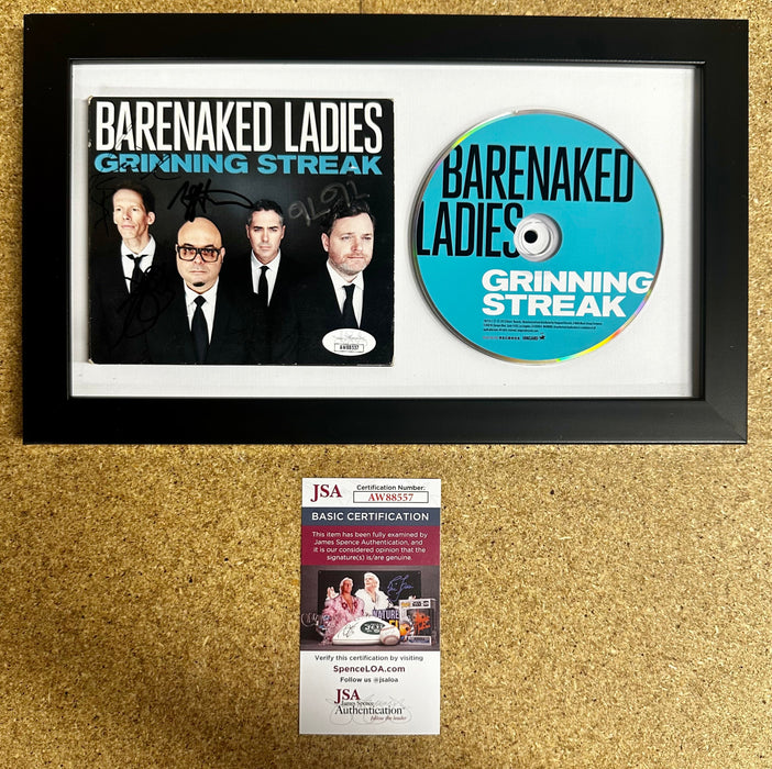 Framed & Complete Signed Barenaked Ladies Grinning Streak CD Cover With JSA COA - for just $110! 