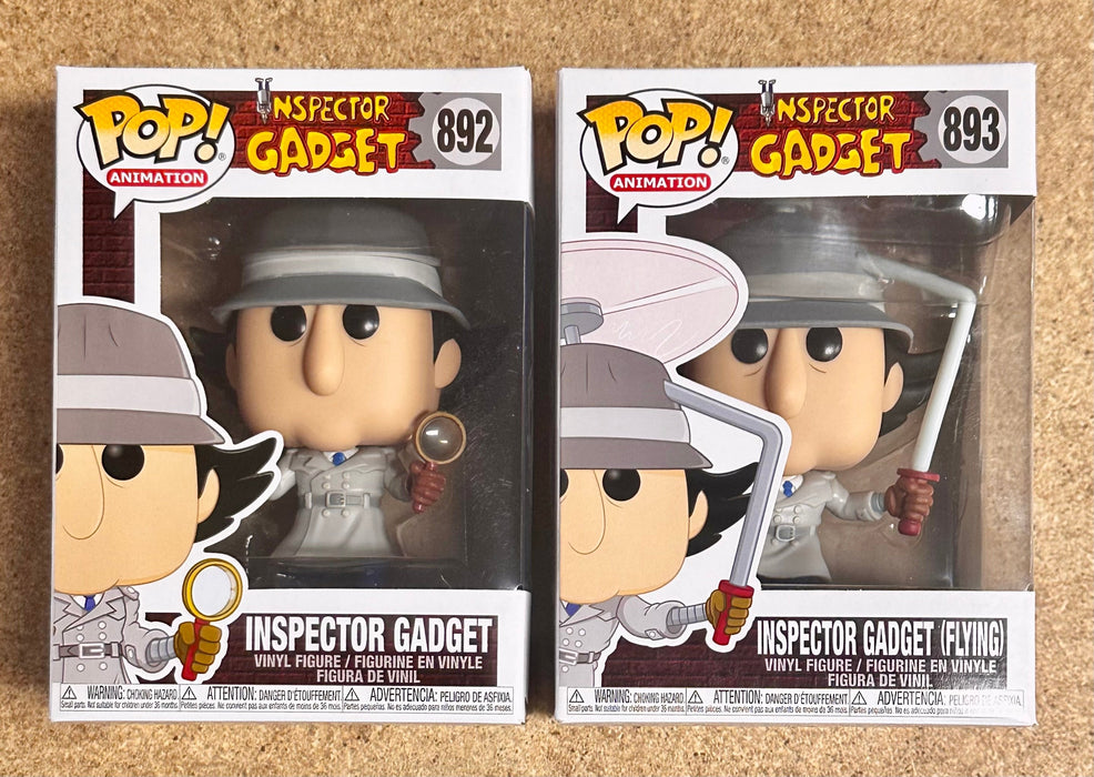 Funko Pop! Animation Inspector Gadget W/ Magnifying Glass & (Flying) Set Of 2 - for just $23! 