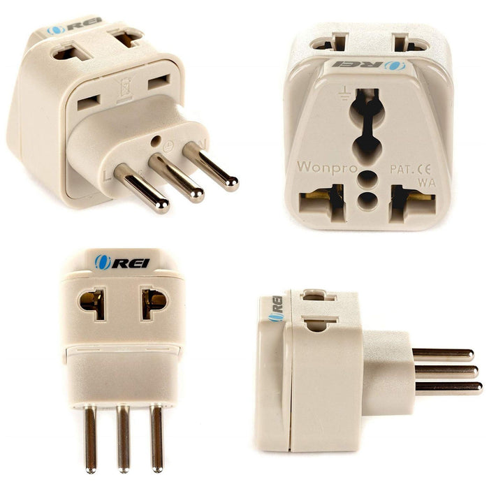 Italy, Libya Travel Adapter - 2 in 1 - Type L - Compact Design (DB-12A) - Just $5.99! Shop now at Retro Gaming of Denver