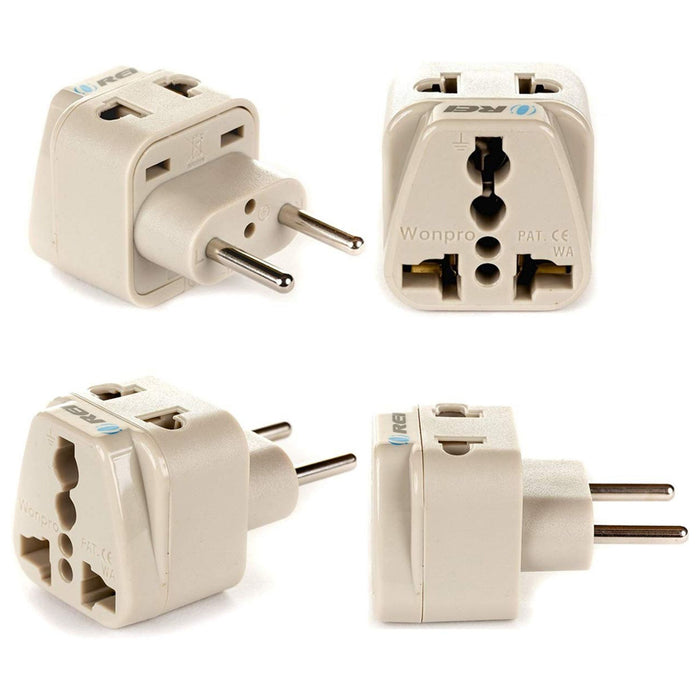 European Travel Adapter - 2 in 1 - Type C - Compact Design (DB-9C) - Just $5.99! Shop now at Retro Gaming of Denver