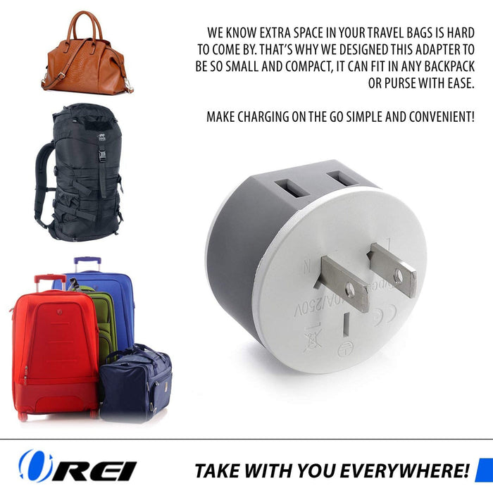 Japan, Philippines Travel Adapter - 2 in 1 - Type A - Compact Design (US-6) - Just $12.99! Shop now at Retro Gaming of Denver