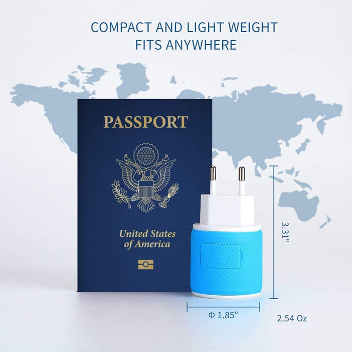 Europe, Germany Travel Adapter - 3 in 1 - 2 USB - Type C - Compact Design (U2U-9C) - Just $13.99! Shop now at Retro Gaming of Denver