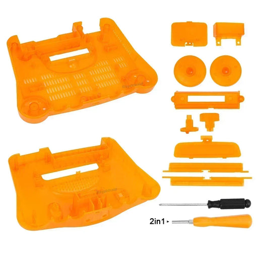N64 Replacement Console Shell Housing Translucent Orange Nintendo 64 - for just $50.99! 