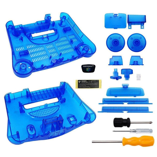 N64 Replacement Console Shell Housing Translucent Blue Nintendo 64 - for just $50.99! 