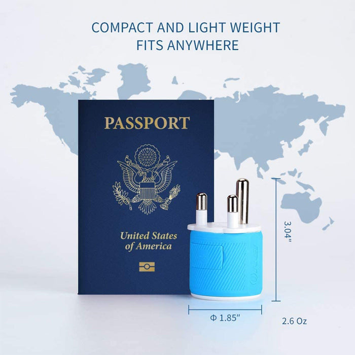 South Africa, Botswana Travel Adapter - 3 in 1 - 2 USB - Type M - Compact Design (U2U-10L) - Just $14.99! Shop now at Retro Gaming of Denver