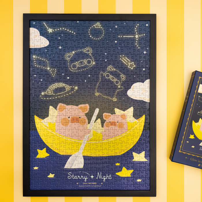 ToyZero+ Lulu The Pig Starry Night: Glow In The Dark Puzzle (500PCS) - Just $24! Shop now at Retro Gaming of Denver