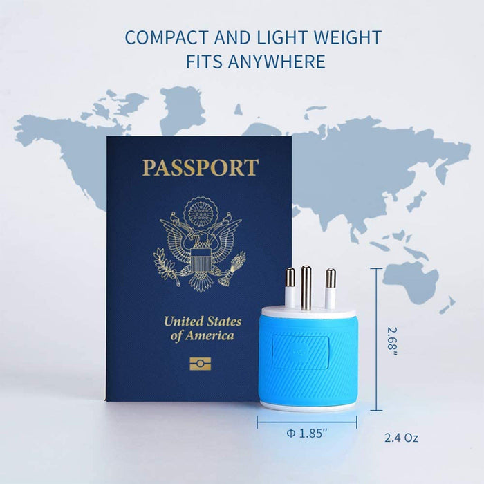 Thailand Travel Adapter - 3 in 1 - 2 USB - Type O - Compact Design (U2U-18) - Just $13.99! Shop now at Retro Gaming of Denver