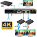 4K UltraHD 1x2 HDMI Extender Splitter Over CAT6/7 Up to 100 Ft with IR Remote & Loop-out (UHD12-EX100-K) - Just $199.99! Shop now at Retro Gaming of Denver