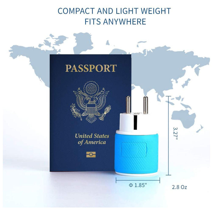 Europe, France Travel Adapter - 3 in 1 - 2 USB - Type E/F - Compact Design (U2U-9) - Just $13.99! Shop now at Retro Gaming of Denver