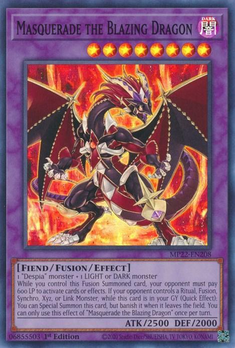 Masquerade the Blazing Dragon [MP22-EN208] Super Rare - for just $0.10! 