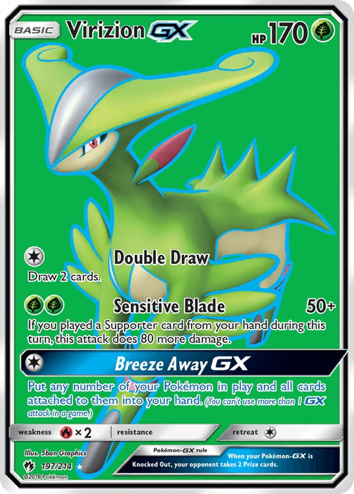 Virizion GX (197/214) [Sun & Moon: Lost Thunder] - for just $2.60! 