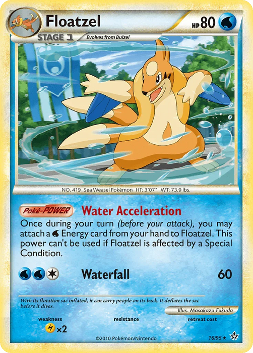 Floatzel (16/95) [HeartGold & SoulSilver: Unleashed] - for just $0.40! 