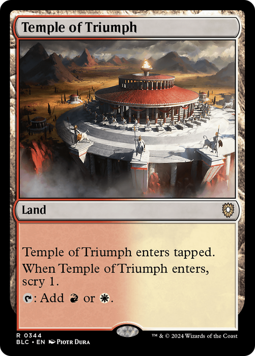 Temple of Triumph (BLC-344) - Bloomburrow Commander - for just $0.11! 