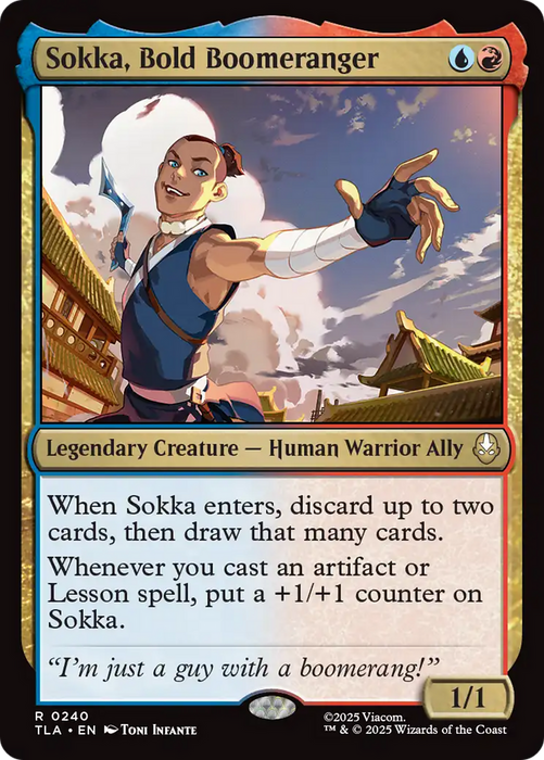 Sokka, Bold Boomeranger (TLA-240) - Avatar: The Last Airbender Foil - for just $0.15! 