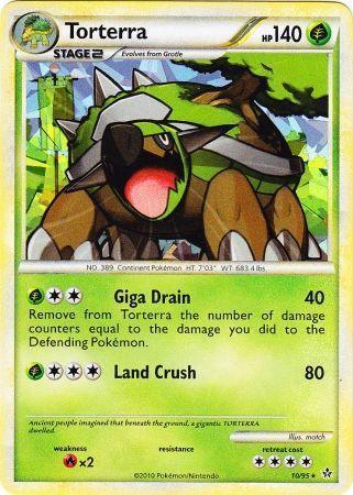 Torterra (10/95) (Cracked Ice Holo) [HeartGold & SoulSilver: Unleashed] - for just $4.95! 