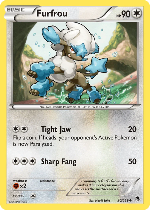 Furfrou (90/119) [XY: Phantom Forces] - for just $0.20! 