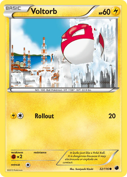 Voltorb (32/116) [Black & White: Plasma Freeze] - for just $0.10! 