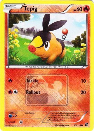 Tepig (15/114) (League Promo) [Black & White: Base Set] - for just $1.15! 