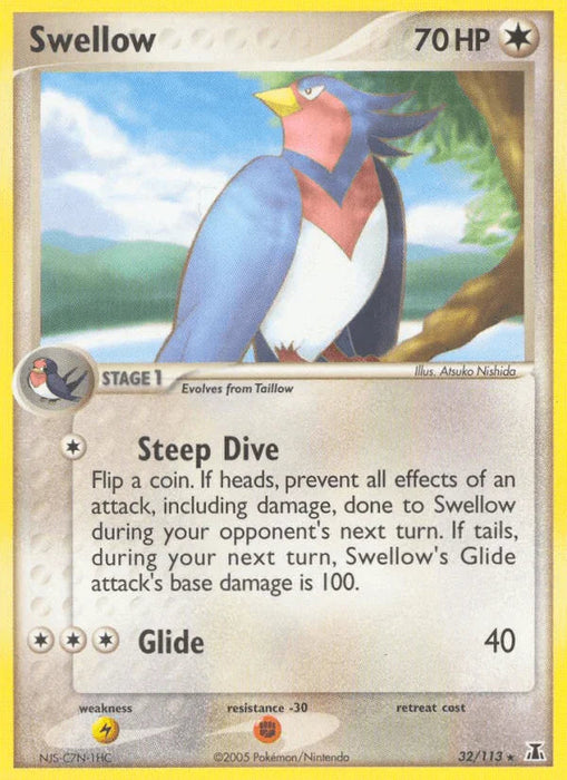 Swellow (32/113) [EX: Delta Species] - for just $0.25! 