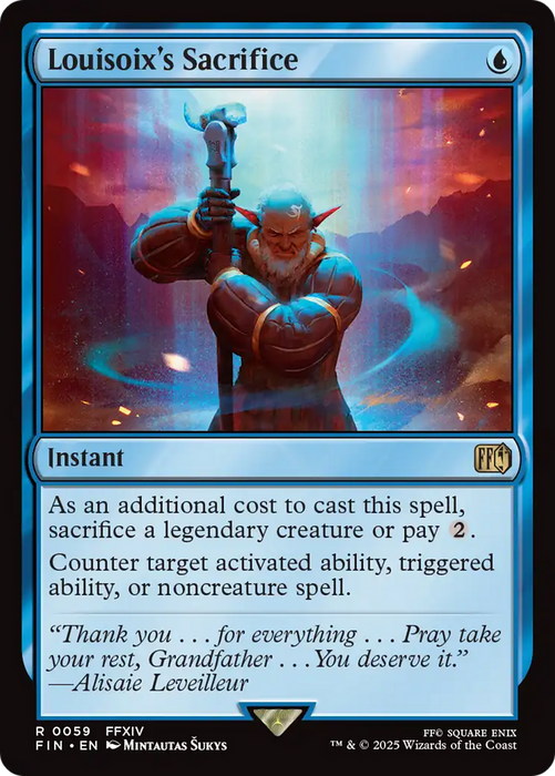 Louisoix's Sacrifice (FIN-059) - FINAL FANTASY Foil - for just $0.33! 