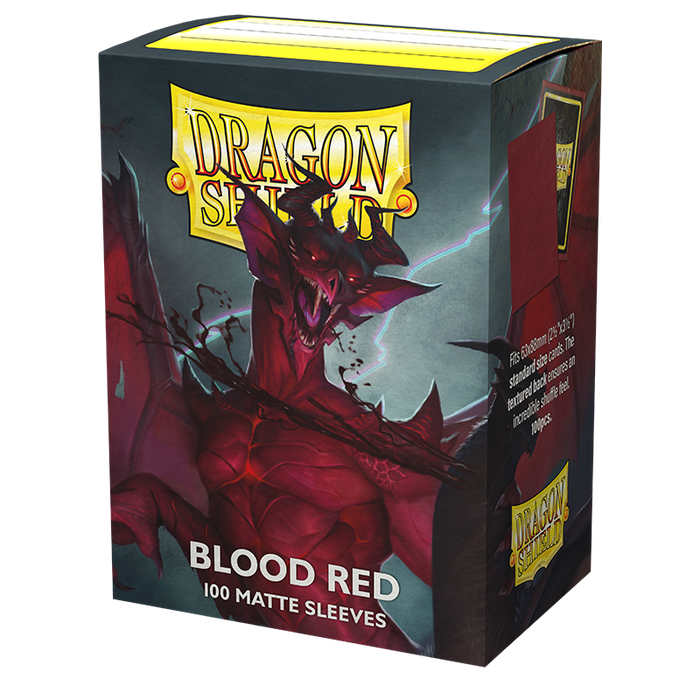 Dragon Shield: Standard 100ct Sleeves - Blood Red (Matte) - Just $8.95! Shop now at Retro Gaming of Denver