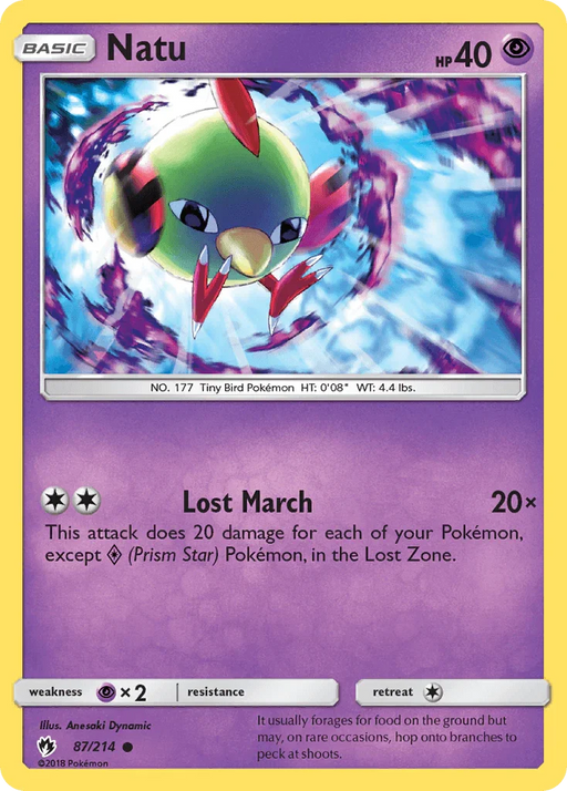 Natu (87/214) [Sun & Moon: Lost Thunder] - for just $0.15! 