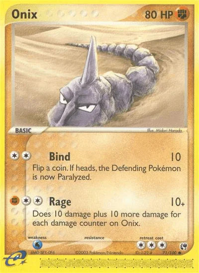 Onix (71/100) [EX: Sandstorm] - for just $0.35! 