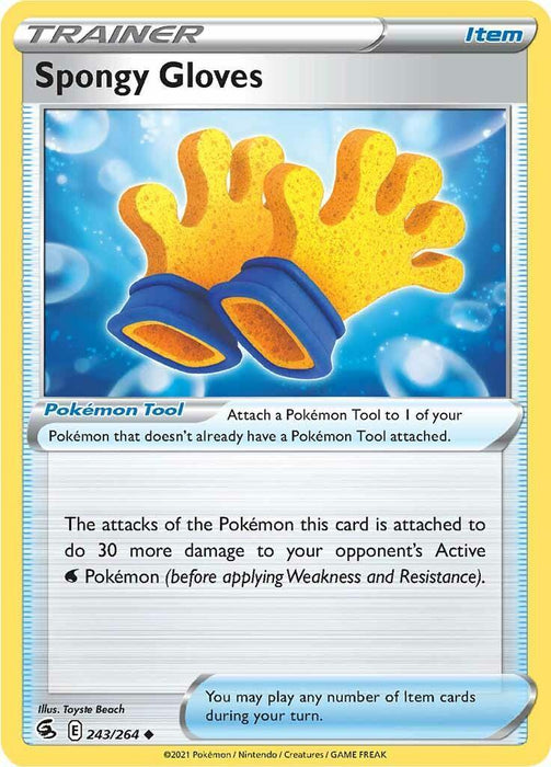 Spongy Gloves (243/264) [Sword & Shield: Fusion Strike] - for just $0.10! 