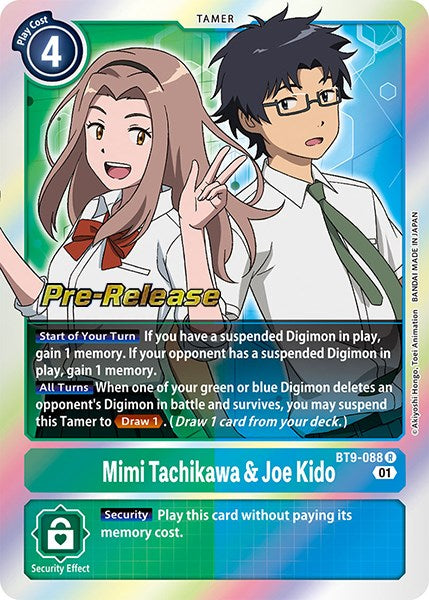 Mimi Tachikawa & Joe Kido [BT9-088] [X Record Pre-Release Promos] - Just $0.15! Shop now at Retro Gaming of Denver