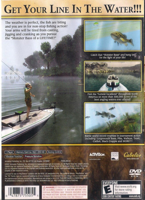 Cabela's Monster Bass – PlayStation 2 (PS2) - for just $4.99! 