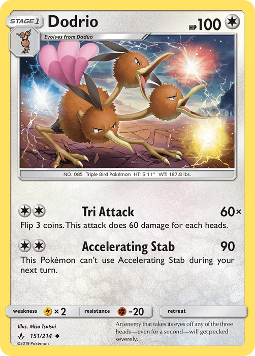 Dodrio (151/214) [Sun & Moon: Unbroken Bonds] - for just $0.10! 