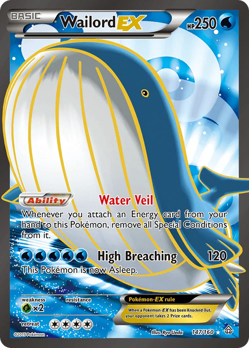 Wailord EX (147/160) [XY: Primal Clash] - for just $24! 