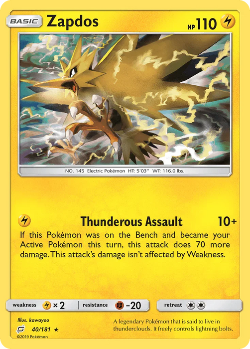 Zapdos (40/181) [Sun & Moon: Team Up] - for just $1.70! 