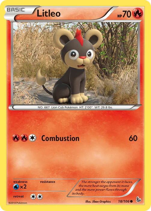 Litleo (18/106) [XY: Flashfire] - for just $0.10! 