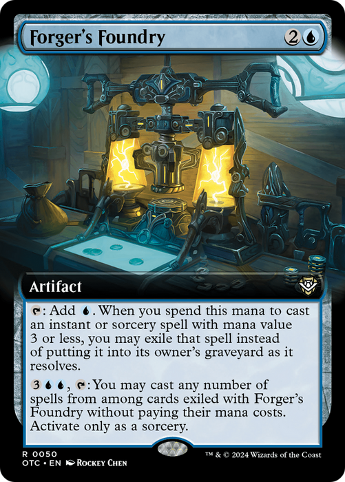 Forger's Foundry (OTC-050) - Outlaws of Thunder Junction Commander: (Extended Art) - for just $0.10! 