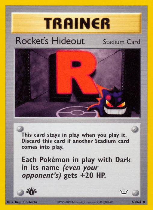 Rocket's Hideout (63/64) [Neo Revelation 1st Edition] - for just $0.90! 