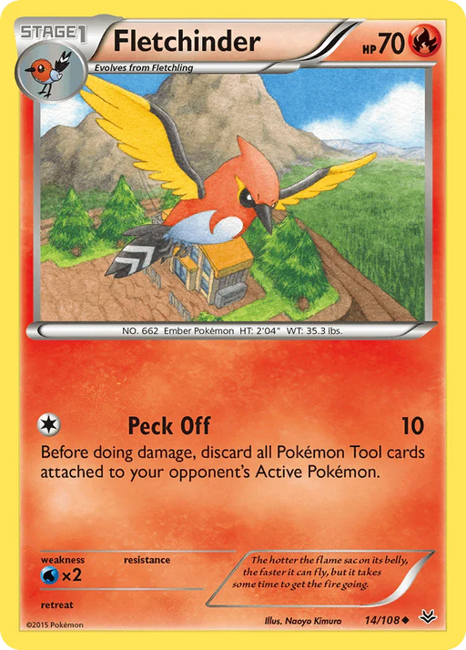 Fletchinder (14/108) [XY: Roaring Skies] - for just $0.10! 
