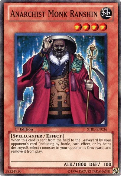 Anarchist Monk Ranshin [STBL-EN036] Super Rare - for just $0.10! 