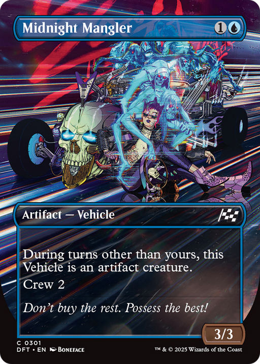Midnight Mangler (DFT-301) - Aetherdrift (Borderless) Foil - for just $0.05! 