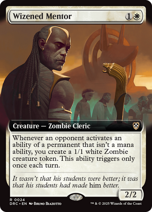 Wizened Mentor (DRC-024) - Commander: Aetherdrift: (Extended Art) - for just $0.08! 