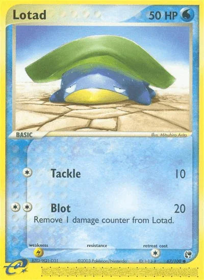 Lotad (67/100) [EX: Sandstorm] - for just $0.80! 