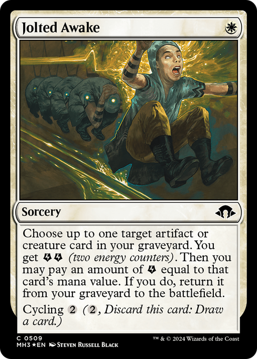 Jolted Awake (Ripple Foil) [Modern Horizons 3] - Just $0.40! Shop now at Retro Gaming of Denver