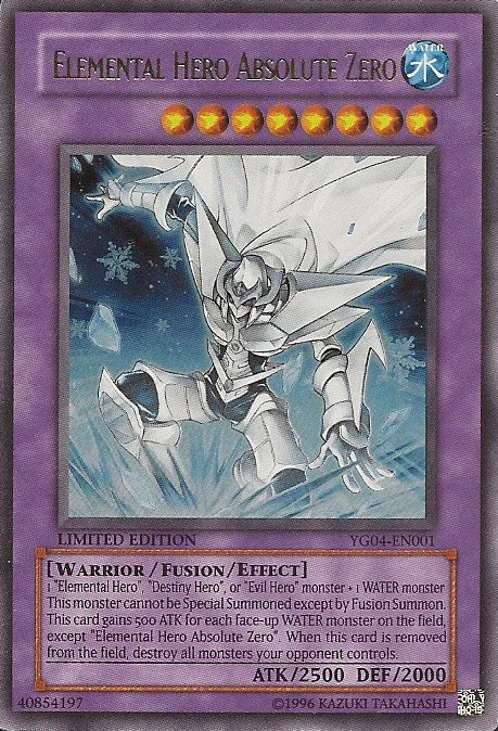 Elemental Hero Absolute Zero [YG04-EN001] Ultra Rare - for just $7.90! 